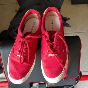 Lacoste Red Shoes